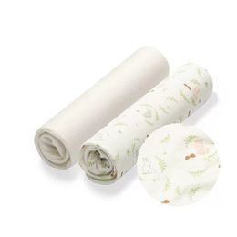 Bambusové prostěradla BabyOno 40 x 75cm - Les - 2ks, ecru