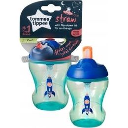 Tommee Tippee Straw Cup netekoucí hrnek s brčkem 230 ml 7m+