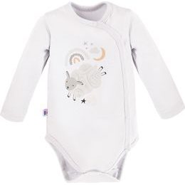 EEVI Kojenecké body s dlouhým rukávem Mellow bílá 68 (4-6m)