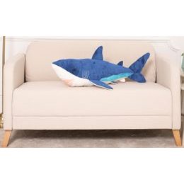 Plyšový žralok Eda 90 cm - modrý