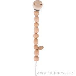 Dřevěná šňůra na dudlík, včelí vosk (Heimess nature)