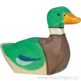 Plovoucí kačer - zvířátko ze dřeva
