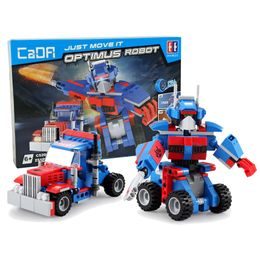 CaDA dětská stavebnice 2v1 Robot a Auto 251 dílků