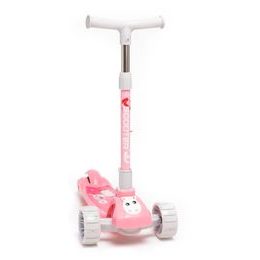 Majlo Toys dětská koloběžka Pink Horse se svítícími koly růžová