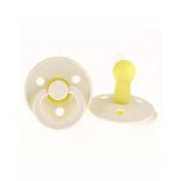 BIBS DE LUX - Silikonový dudlík, 0 - 36 m, vanilkový