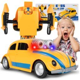 Robot transformer 2v1 Big Eyes Car v měřítku 1:24