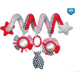 Canpol Babies Plyšová spirála Zig Zag - červená