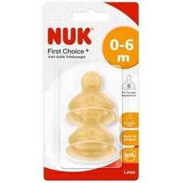 Nuk Náhradní savička na kojeneckou láhev latex 0-6m S, 2ks