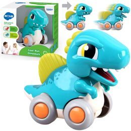 Huile Toys dinosaurus pro nejmenší na setrvačník - modrý