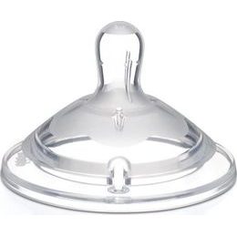 Chicco Dudlík na láhev Natural Feeling silikon, rychlý průtok 2ks, 6m+