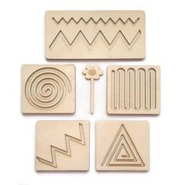 Grafomotorické dřevěné desky 5ks