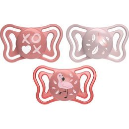 Silikonový dudlík Physio Light 6m, 2ks růžový