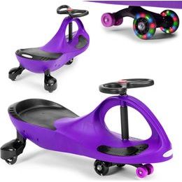 Ecotoys gravitační odrážedlo se svítícími koly Spinner - fialové
