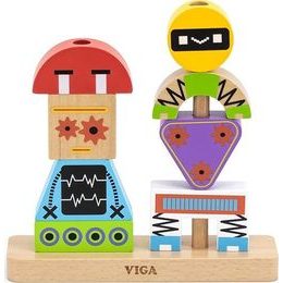 Dřevěné kostky Viga Robot