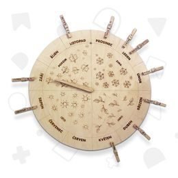 Montíkovo narozeninové kolo s měsíci a ročními obdobími