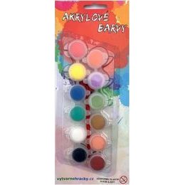 Akrylové barvy 12ks se štětcem