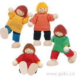 Panenky do domečku - děti, 4 ks