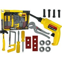 Dětská sada nářadí s vrtačkou žlutá