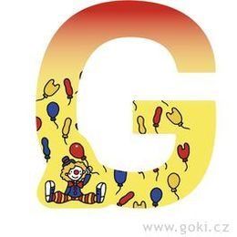 Ozdobné písmeno ze dřeva G