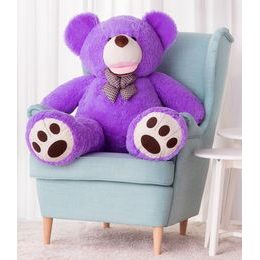 Plyšový medvěd Maty 130 cm fialový