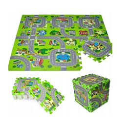 Pěnové puzzle/podložka Města a silnice