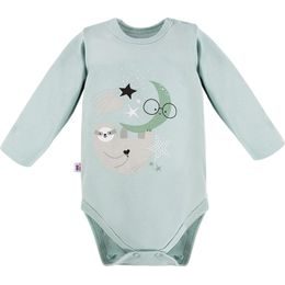 EEVI Kojenecké body s dlouhým rukávem Mellow mátová 74 (6-9m)