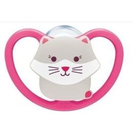 Nuk Dudlík silikonový Space 18-36m, 1ks modrý sova