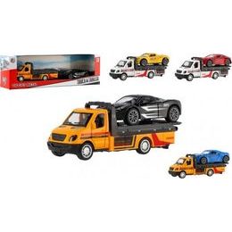 Auto odtahovka + auto - na zpětné natažení - mix druhů