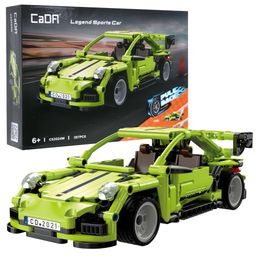 CaDA dětská stavebnice sportovní auto Legend 387 dílků zelené