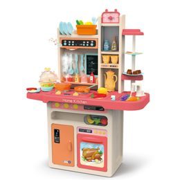 Velká kuchyňská souprava s doplňky růžová XXL