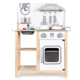 Dřevěná vzdělávací kostka s hodiny ECOTOYS