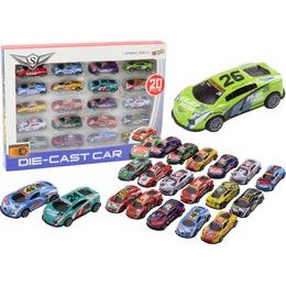 Sada sportovních autíček 1:64, 20 ks