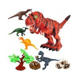 Chodící T-Rex dinosaurus s vejcem