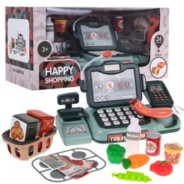 Ecotoys dětská elektronická pokladna s váhou Happy Shopping