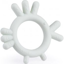 GiliGums Dětské silikonové kousátko Chicken Teether, 3m+, sv. mátová, 1 ks