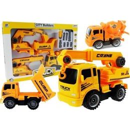 Sada auto s vyměnitelnými přívěsy a šroubováky