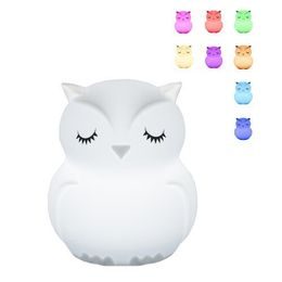 Přenosná silikonová lampička -Sovička