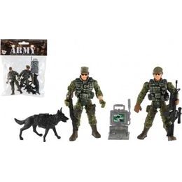 Sada vojáci se psem s doplňky 6ks