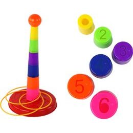 Hra Házení pohárů a obručí na cíl s různými stupni obtížnosti