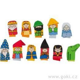 Maňásek na prst - sada Kašpárek, 11 dílů