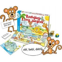 Rozhýbej svůj jazýček verze CZ aneb logopedie hrou - společenská hra