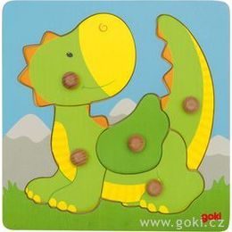 Dráček - puzzle s úchytkami pro nejmenší, 5 dílů