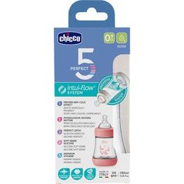 CHICCO Láhev kojenecká Natural Feeling 150ml, 0m+, Girl