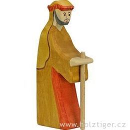 Pastýř s holí (série II) - biblická postava ze dřeva