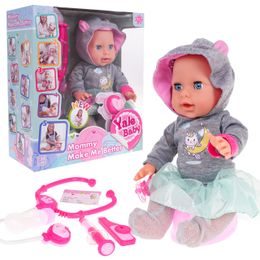 Interaktivní dětská panenka Malá doktorka 35 cm s příslušenstvím