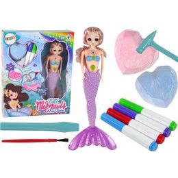 Sada na vykopávaní pokladů s fialovou mořskou pannou