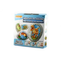 Malování na oblázky/kameny Dinosaurus kreativní sada v krabičce 15x14,5x4cm