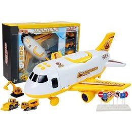 Interaktivní letadlo se stavebními stroji, světly a zvuky Engineering Airplane