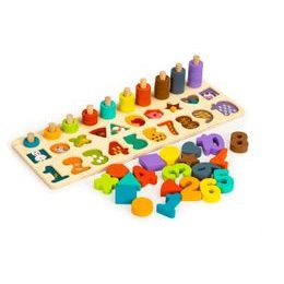 Ecotoys dřevěné edukační počítadlo Wooden Sorter