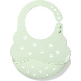 Nastavitelný silikonový bryndák s kapsičkou Baby Ono zelený